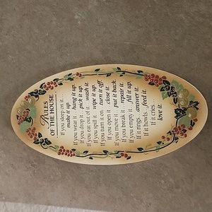 Rules Of The House Wall Hanging